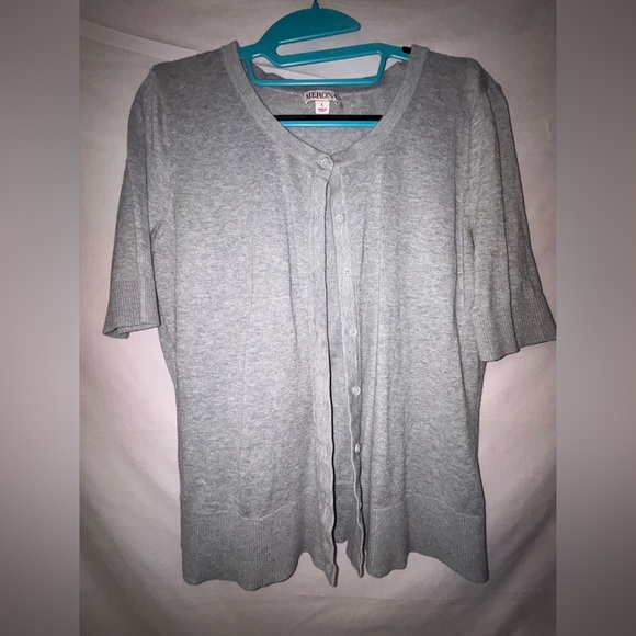 Merona Light Gray Knit Sweater - Picture 1 of 6